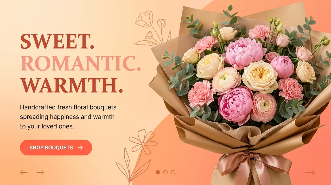 Nhanh Flower - Sweet Romantic Peonies
